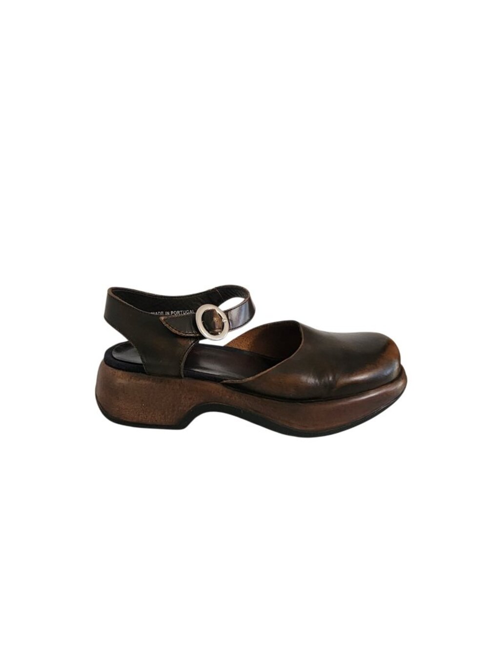 Dansko Brown Distressed Burnished Mary Jane Shoes Size 37